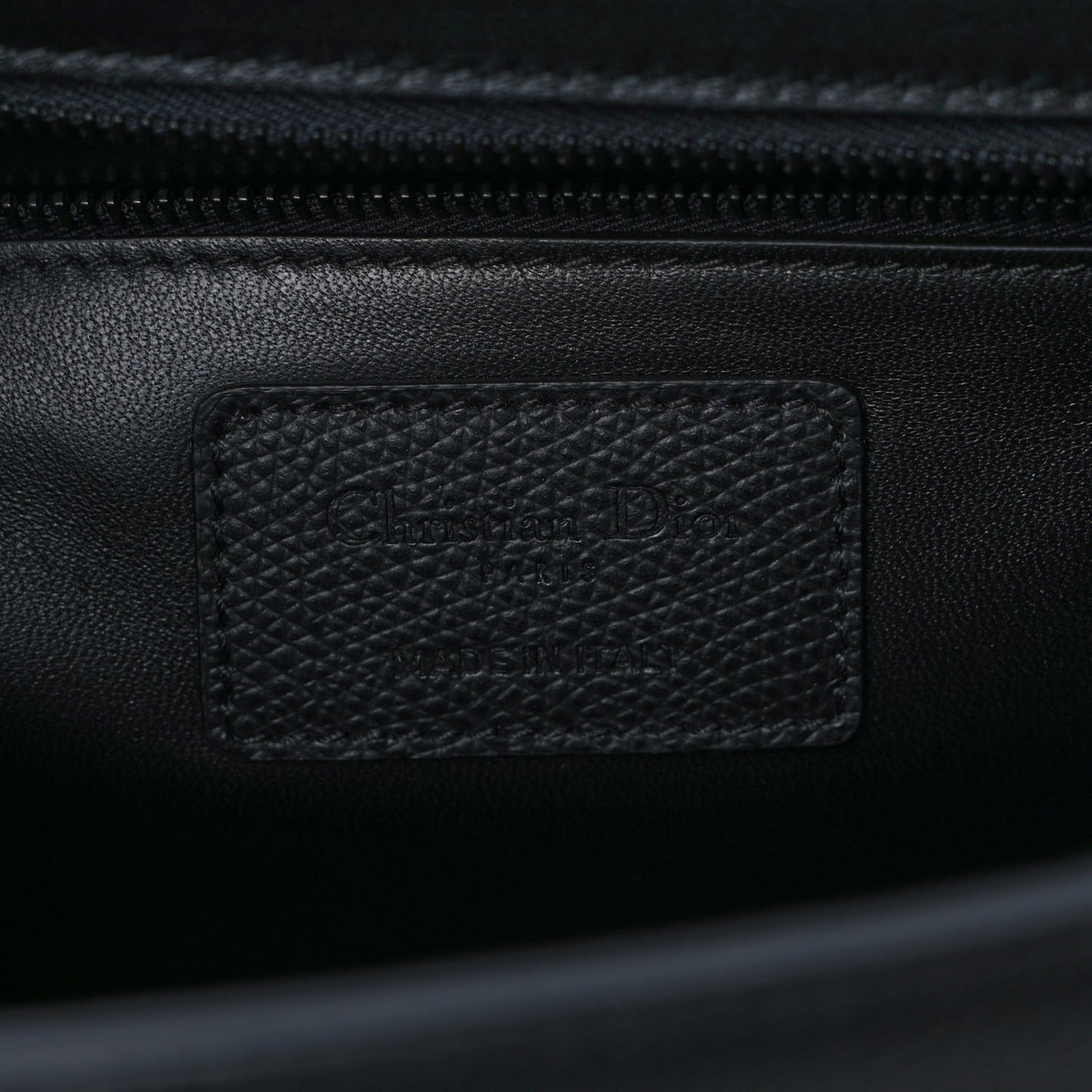 Ultra Matte Grained Calfskin 30 Montaigne Flap Bag Black