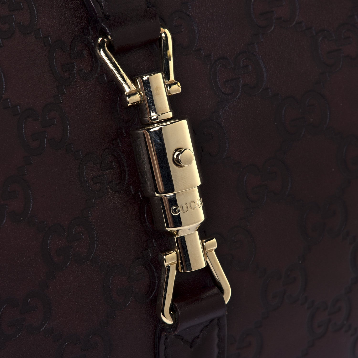 Gucci Guccissima Small Jackie O Hobo Chocolate 6 of 10