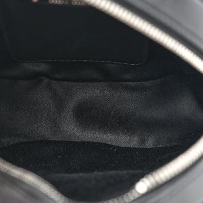 Miu Miu Nappa Matelasse Crystal Round Crossbody Bag Black 6 of 9