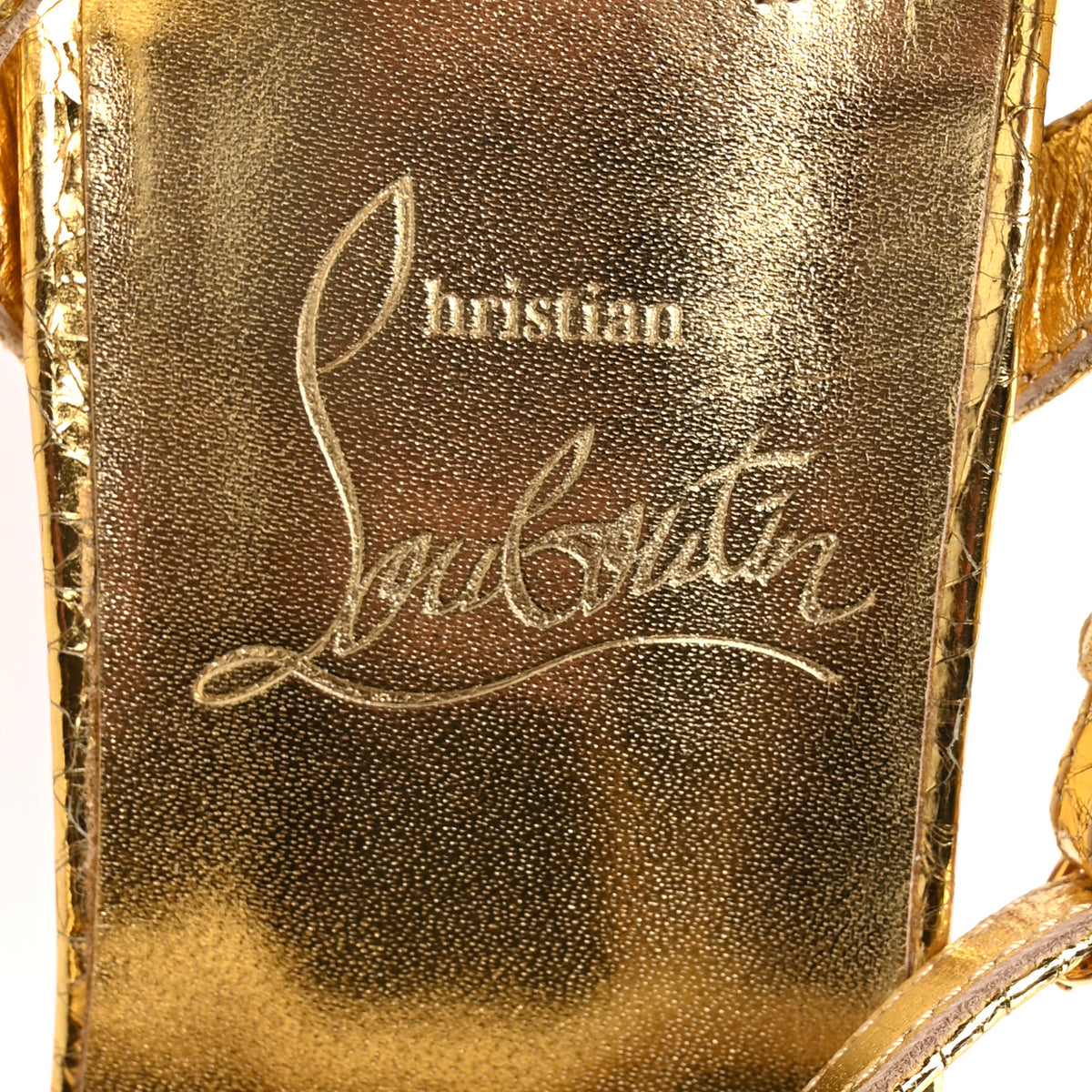 Christian Louboutin Specchio Asteroispikes 85 Sandals 36.5 Gold 8 of 9
