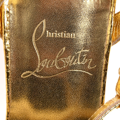 Christian Louboutin Specchio Asteroispikes 85 Sandals 36.5 Gold 8 of 9