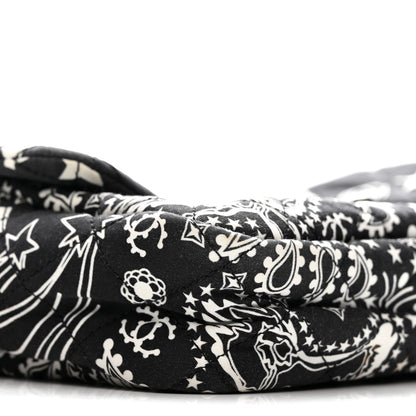 Chanel Cotton Quilted Paris Dallas Medium Bandana Flap Blue 7 of 11