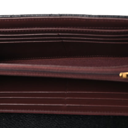 Chanel Caviar Quilted Large Gusset Flap Wallet Black 5 of 9