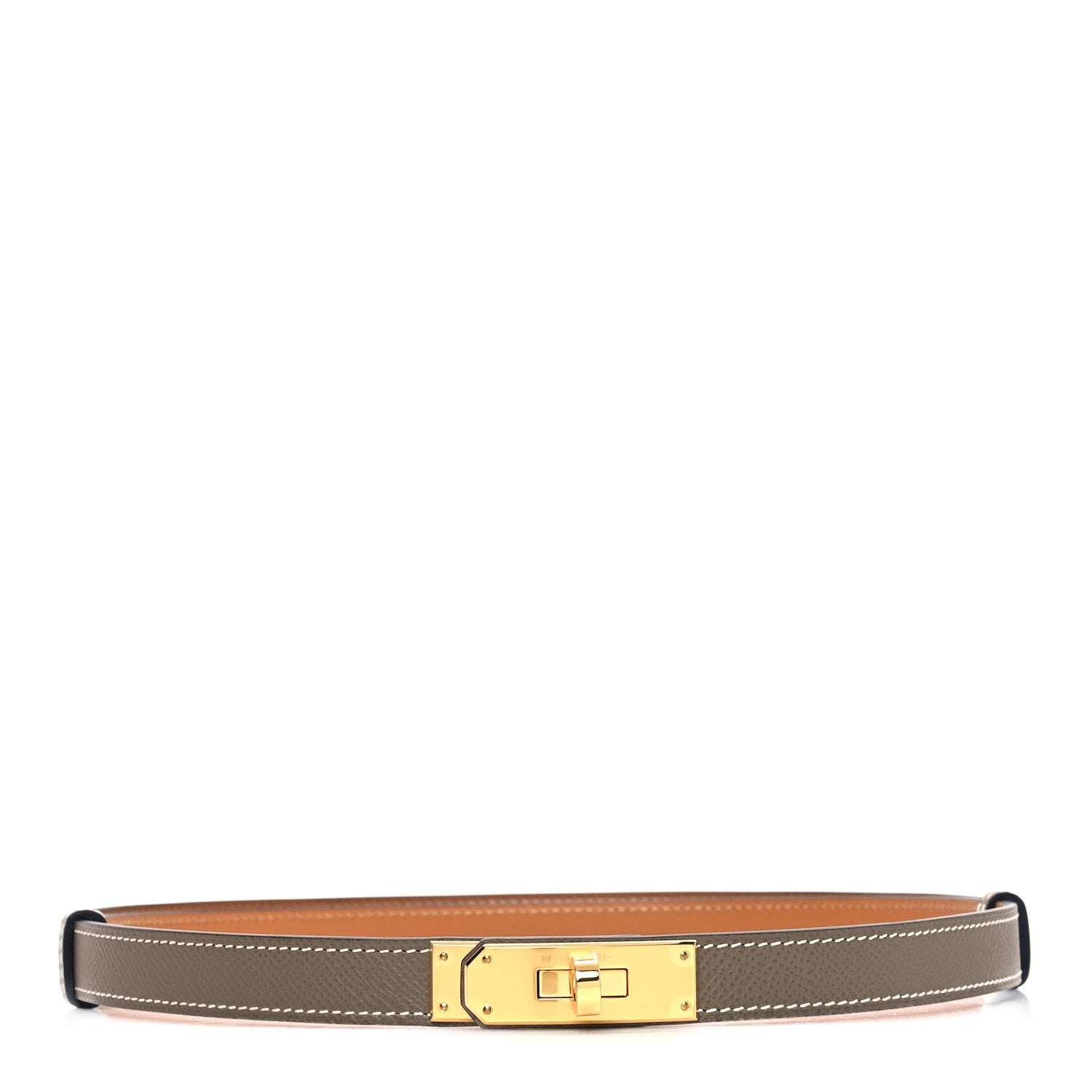 Hermes Epsom Kelly Belt Etoupe 1 of 3