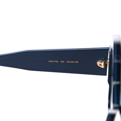 Gucci Acetate Square Web Frame GG0178S Sunglasses Navy 6 of 7