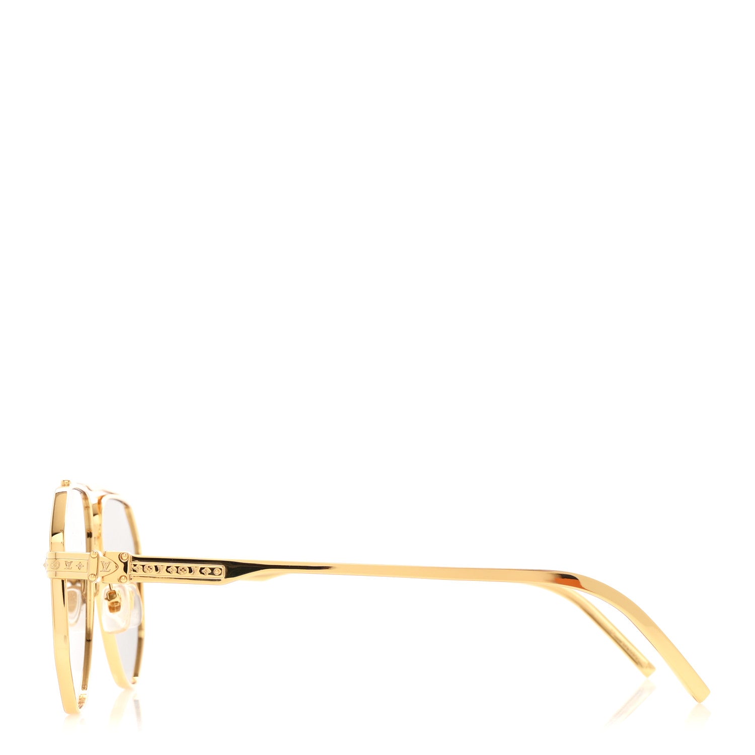 Louis Vuitton Monogram LV Flash Sunglasses Z1493U Gold 1834661