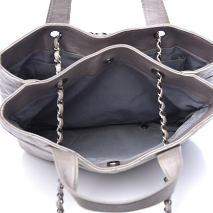Chanel Calfskin Large Trianon Tote Grey 5 of 11