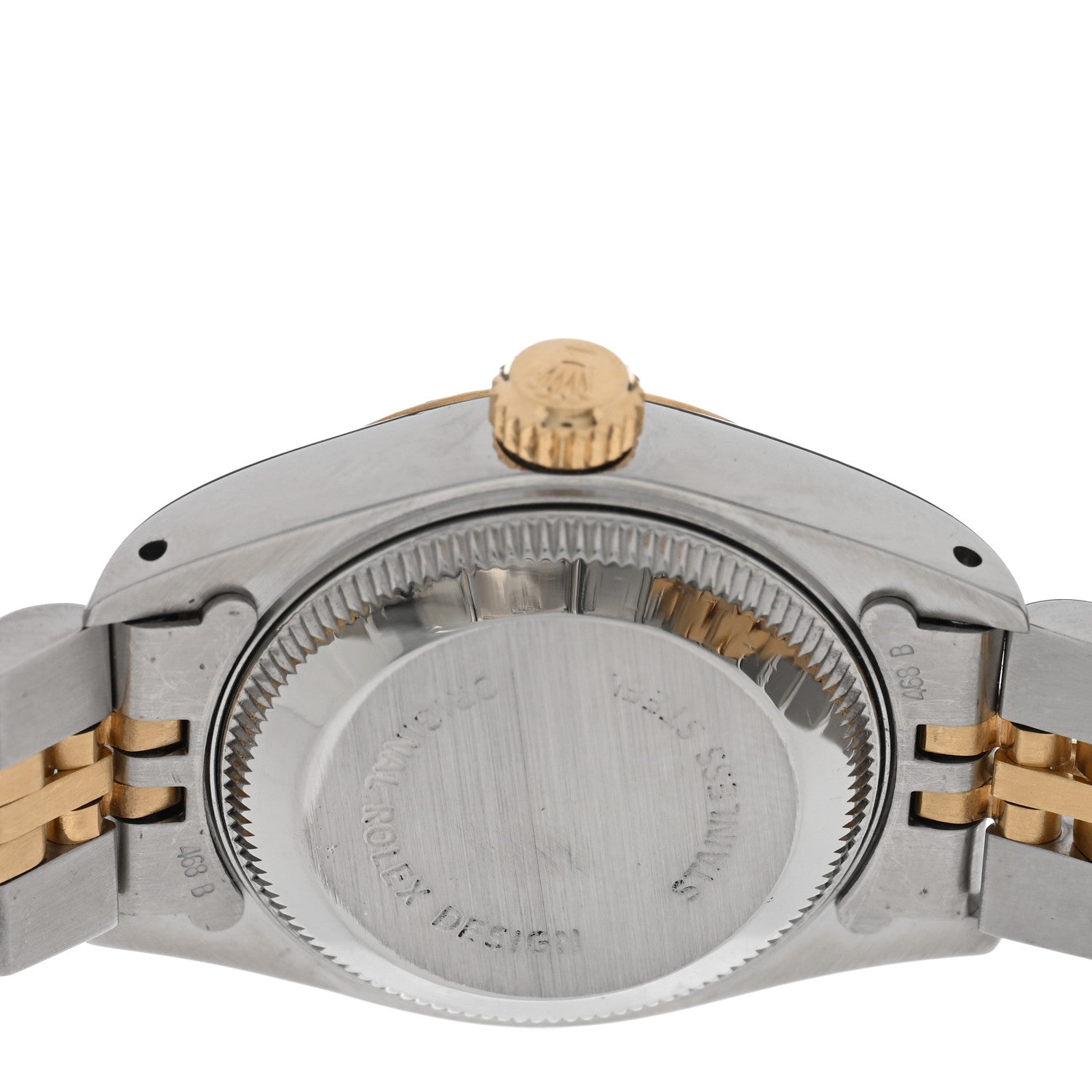 Rolex Stainless Steel 18K Yellow Gold 26mm Oyster Perpetual Datejust Watch White 69173 4 of 5