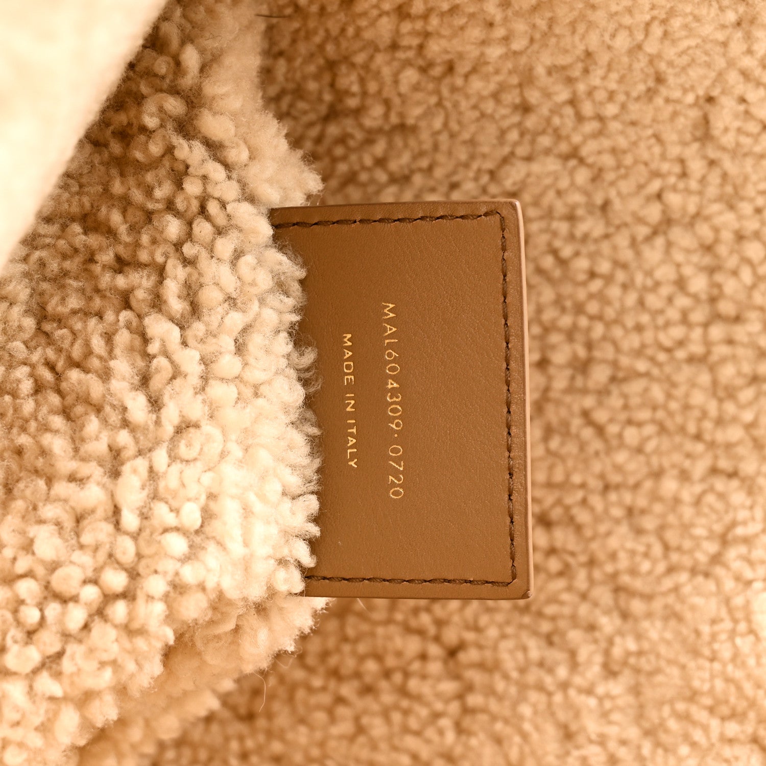 Saint Laurent Suede Shearling Large Shopping Tote Natural Tan 8 of 11