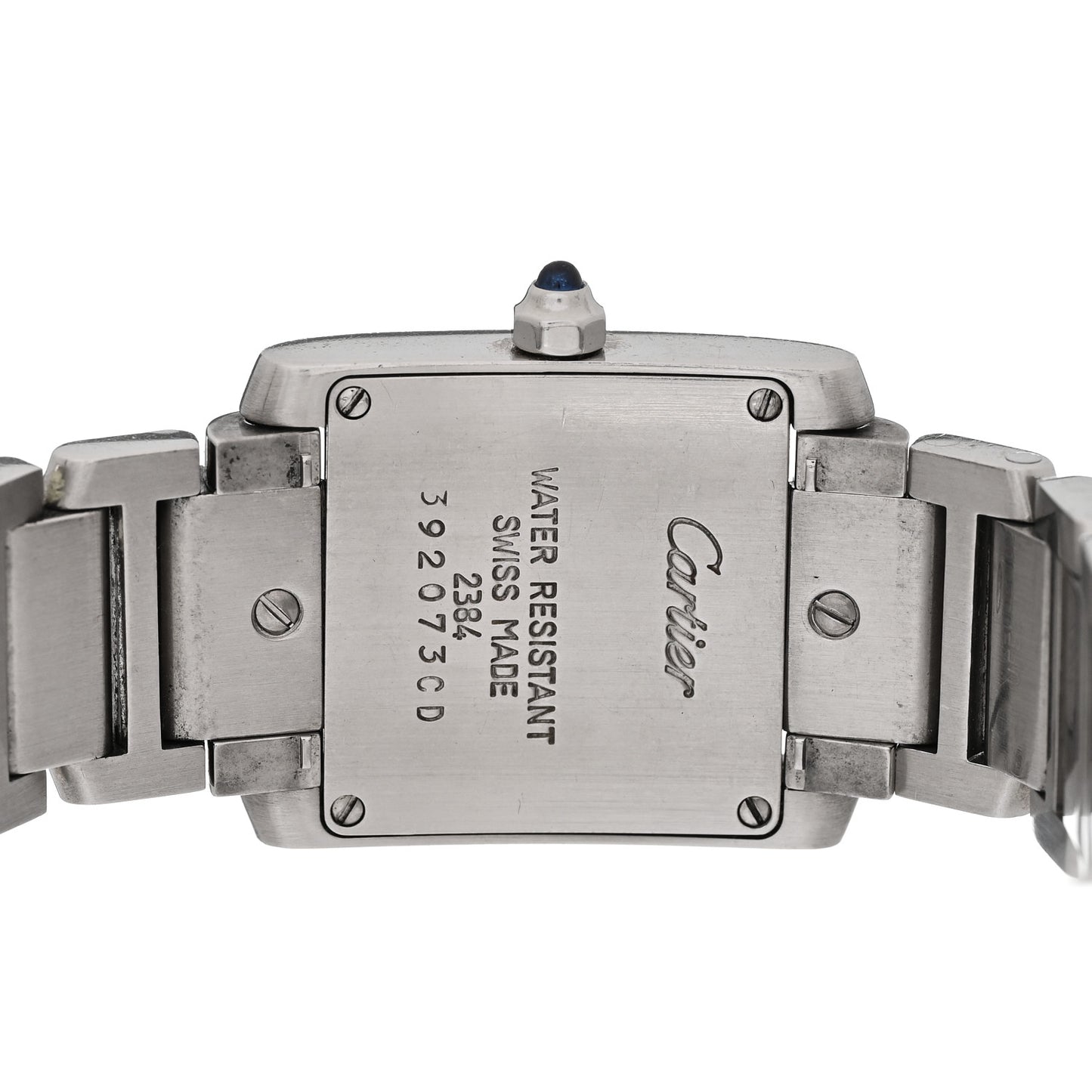 Stainless Steel 20mm Tank Francaise Quartz Watch