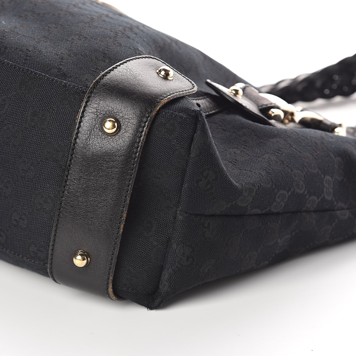Gucci Monogram Pelham Shoulder Bag Black 9 of 9