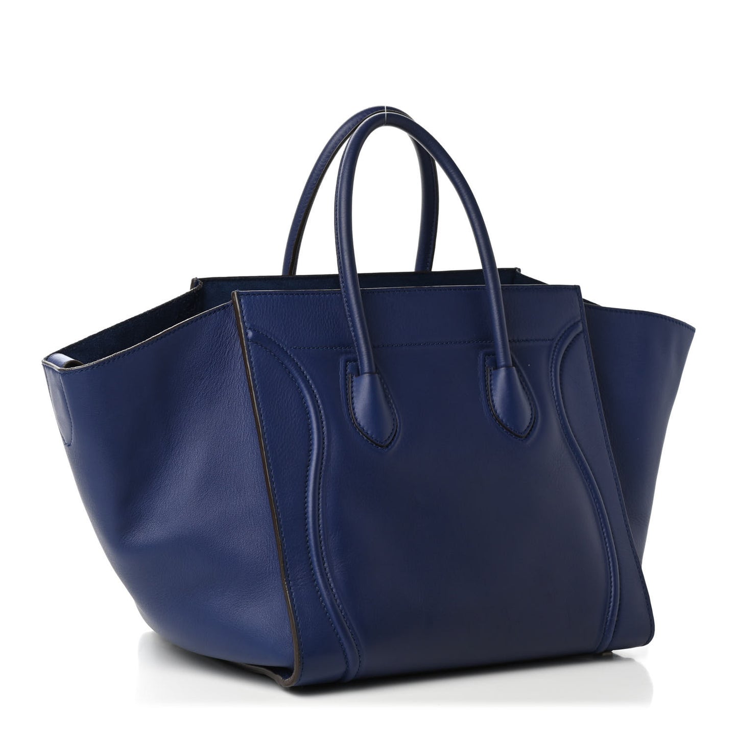Supple Calfskin Medium Phantom Luggage Indigo