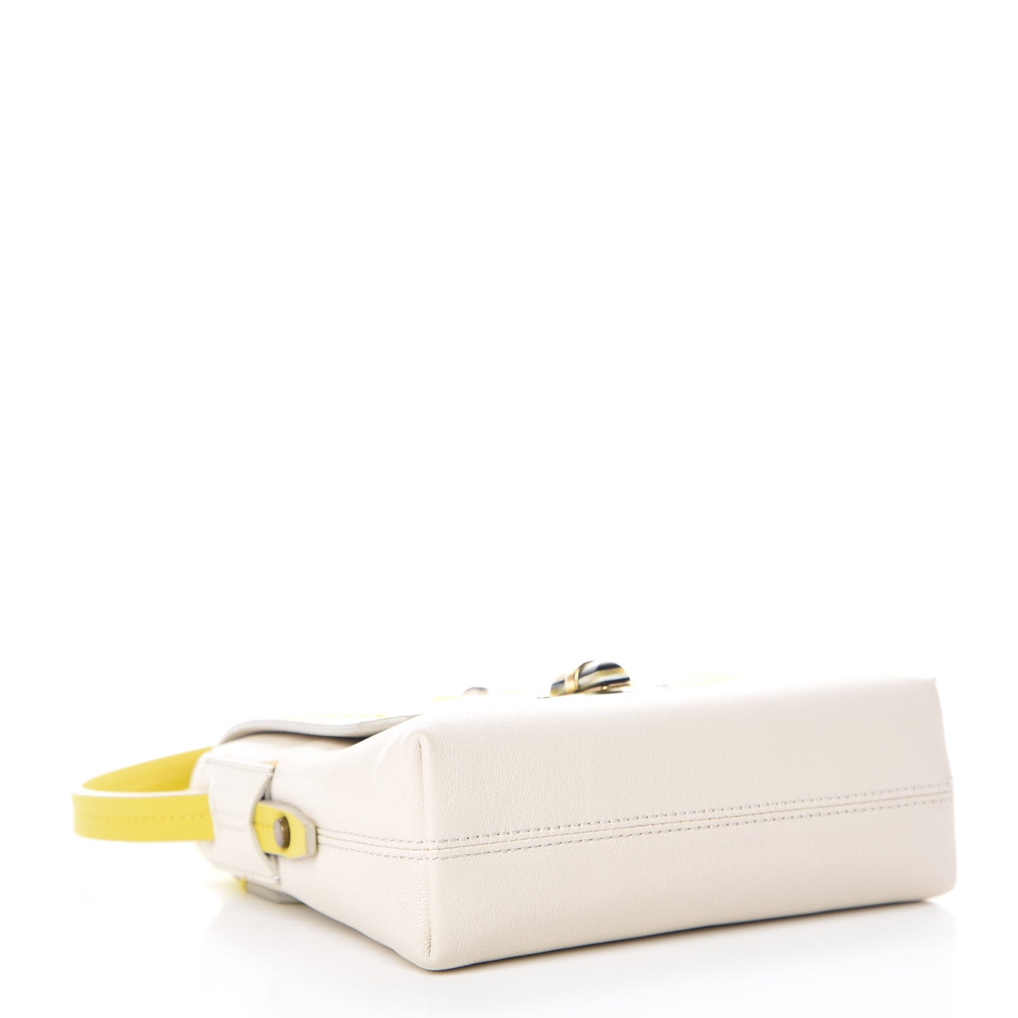 Calfskin Mini Happy Edgy Crossbody Jaune