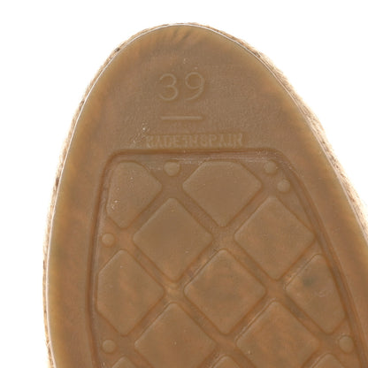 Chanel Lambskin CC Espadrilles 39 Light Brown 7 of 12