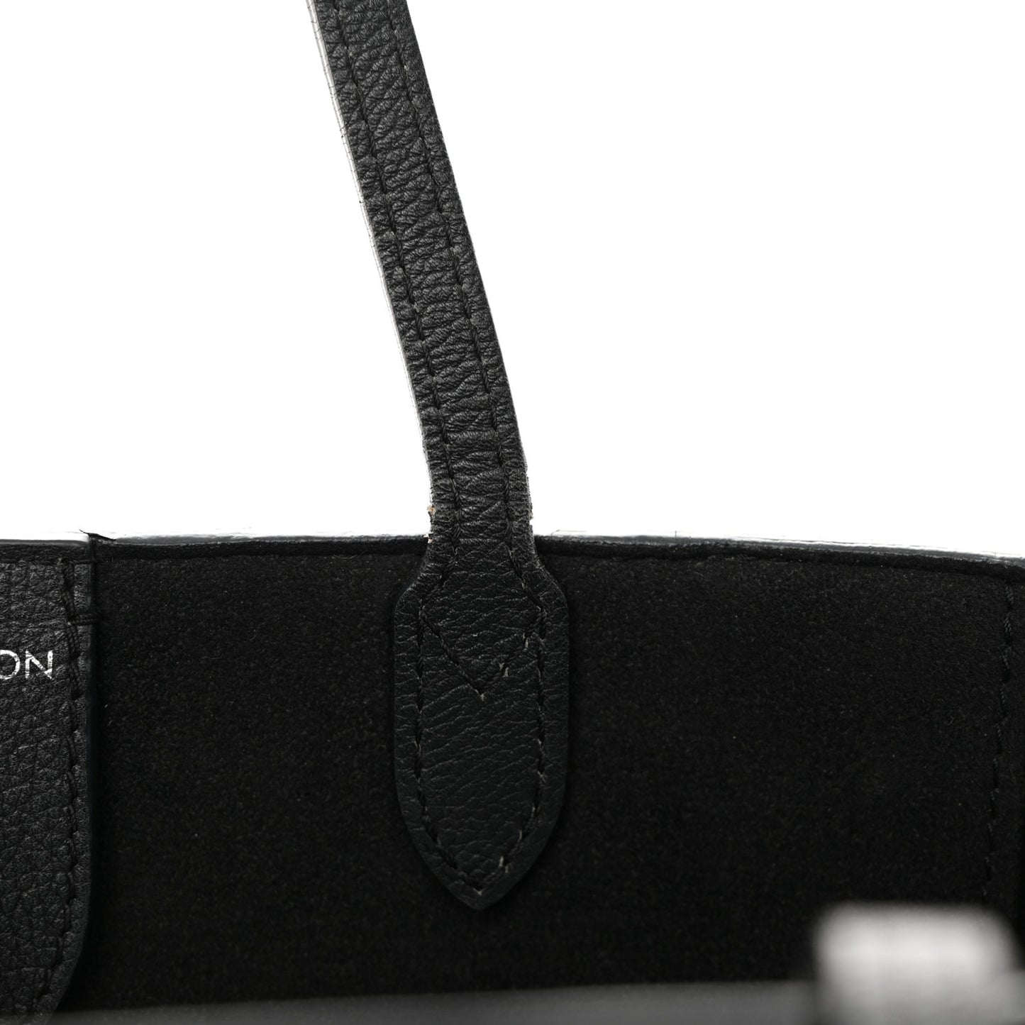 Calfskin Lockme Cabas Black