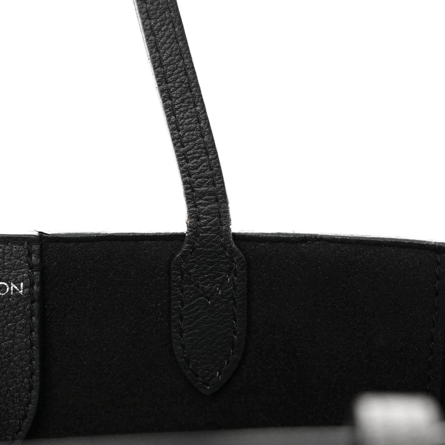 Louis Vuitton Calfskin Lockme Cabas Black 13 of 23