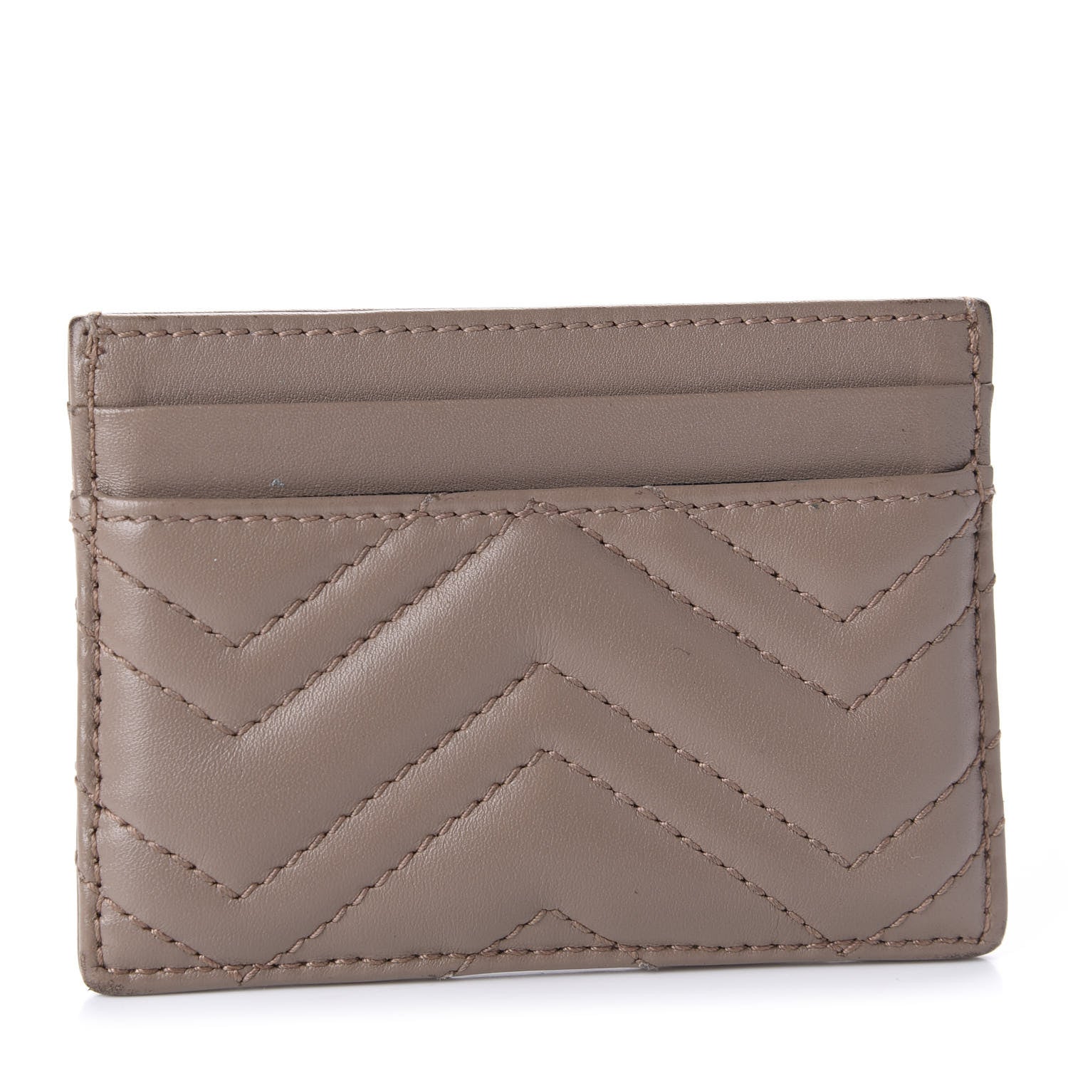 Gucci Calfskin Matelasse GG Marmont Card Holder Porcelain Rose 3 of 9
