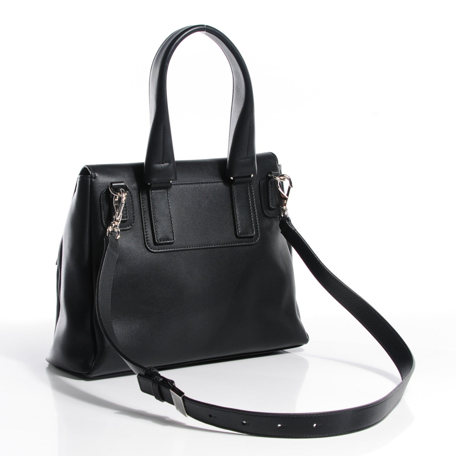 Givenchy Calfskin Medium Bi-Color Pandora Pure Flap Bag Black White 3 of 9