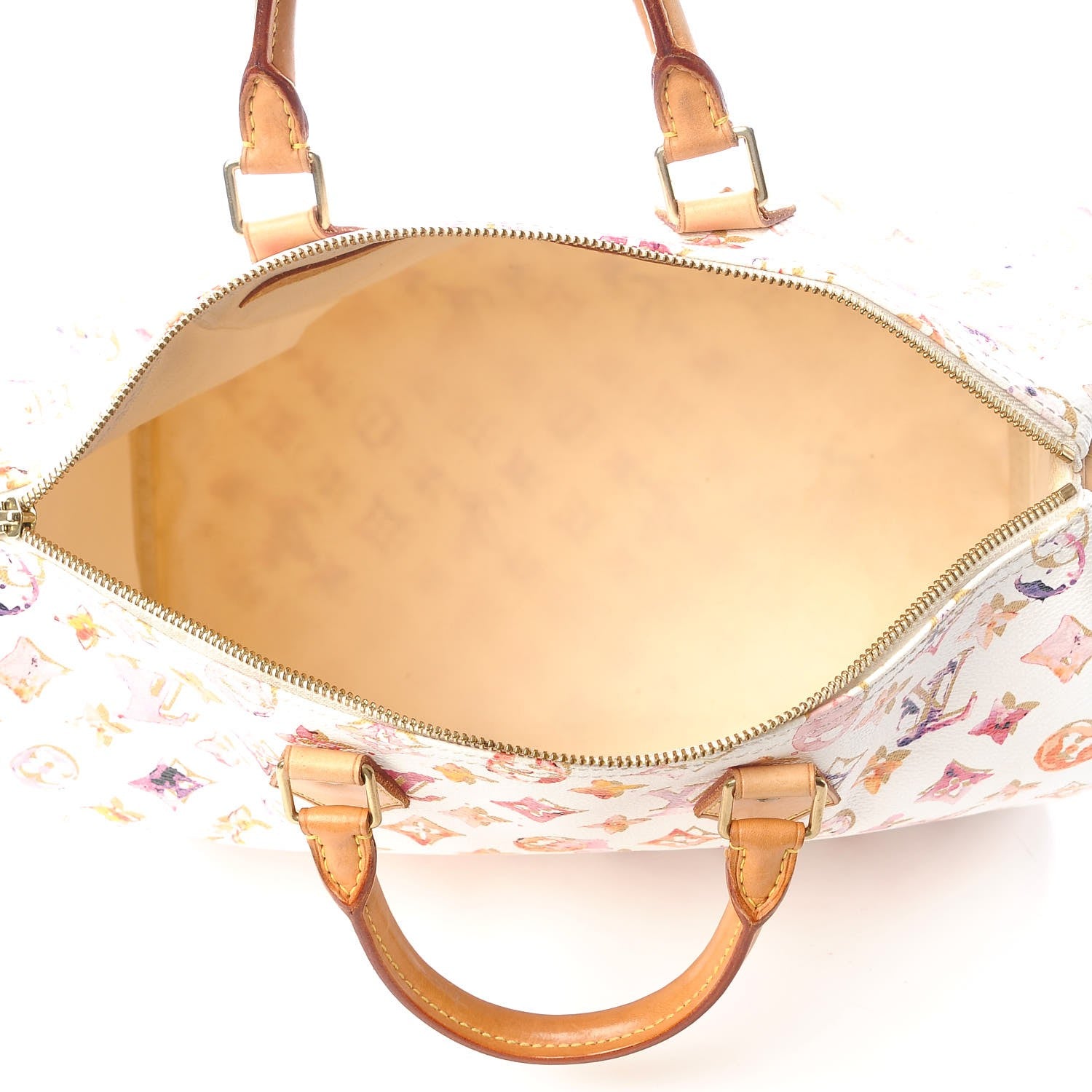 Louis Vuitton Watercolor Aquarelle Speedy 35 White 5 of 11