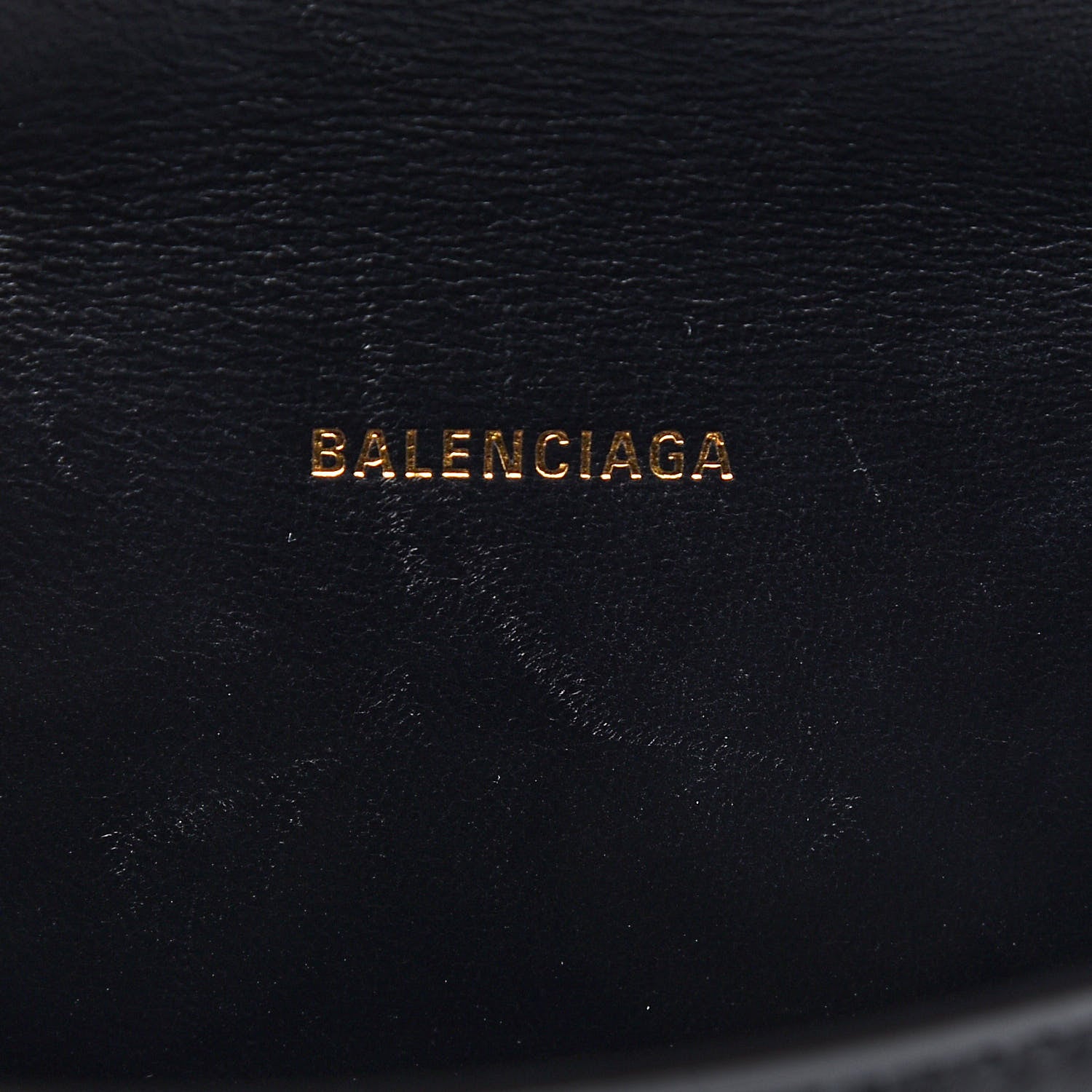 Balenciaga Shiny Box Calfskin Hourglass Top Handle Bag XS Black 6 of 8