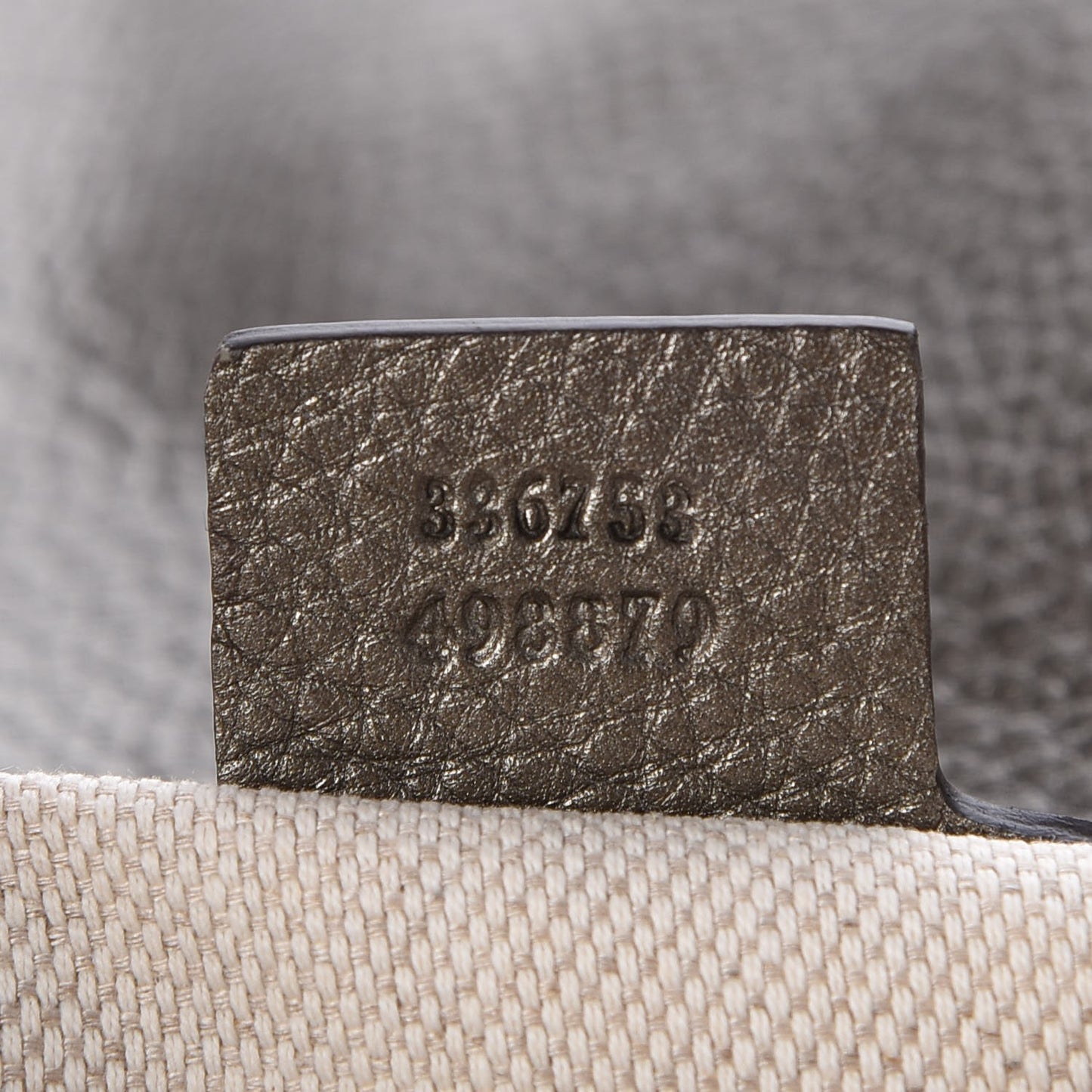 Metallic Pebbled Calfskin Medium Soho Clutch Sasso
