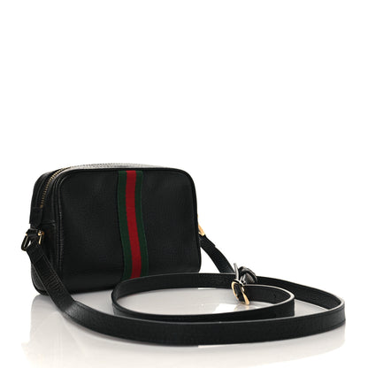 Gucci Calfskin Web Mini Ophidia Shoulder Bag Black 3 of 10