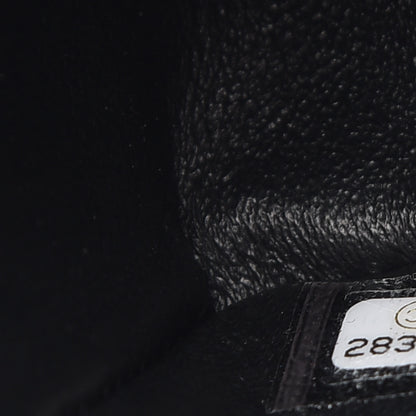 Chanel Calfskin Crocodile Embossed Graffiti 2.55 Mini Cocodile Reissue Flap Black Pink 6 of 12