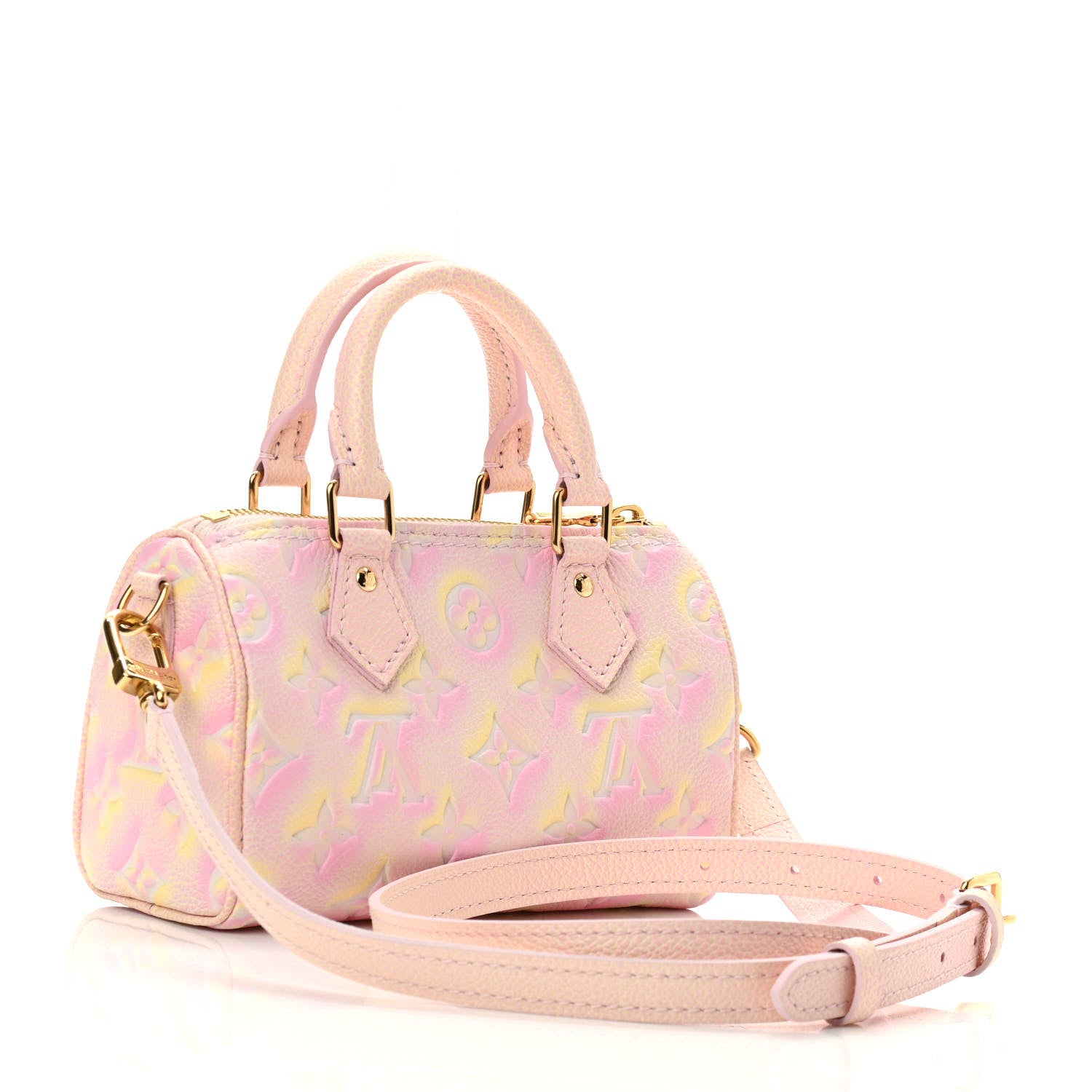 Louis Vuitton Empreinte Monogram Summer Stardust Nano Speedy Pink 3 of 10