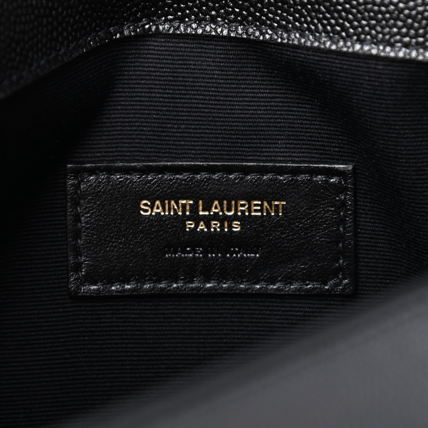 Saint Laurent Grain De Poudre Uptown Pouch Black 4 of 4