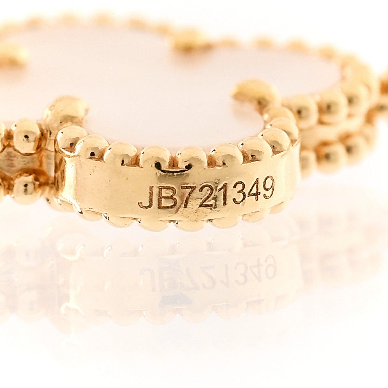 Van Cleef & Arpels 18K Yellow Gold Mother of Pearl 10 Motifs Vintage Alhambra Necklace 6 of 6
