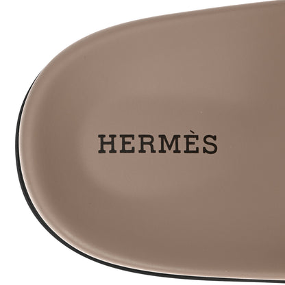 Hermes Calfskin Womens Chypre Sandals 40 Beige Mastic 7 of 8
