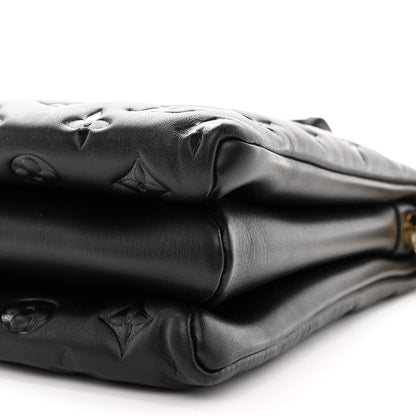 Louis Vuitton Lambskin Embossed Monogram Coussin MM Black 11 of 11