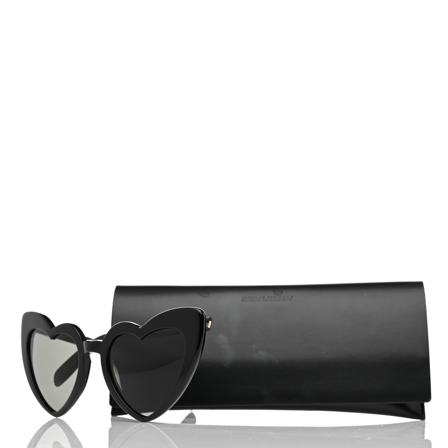 Saint Laurent Acetate Heart Frame Loulou SL181 Sunglasses Black 8 of 8