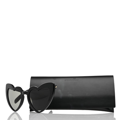 Saint Laurent Acetate Heart Frame Loulou SL181 Sunglasses Black 8 of 8