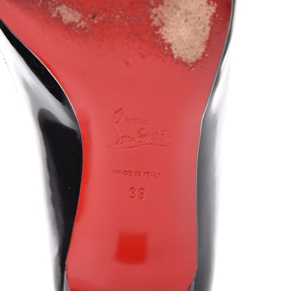 Christian Louboutin Patent Pigalle Follies 45 Pumps 39 Black 9 of 17