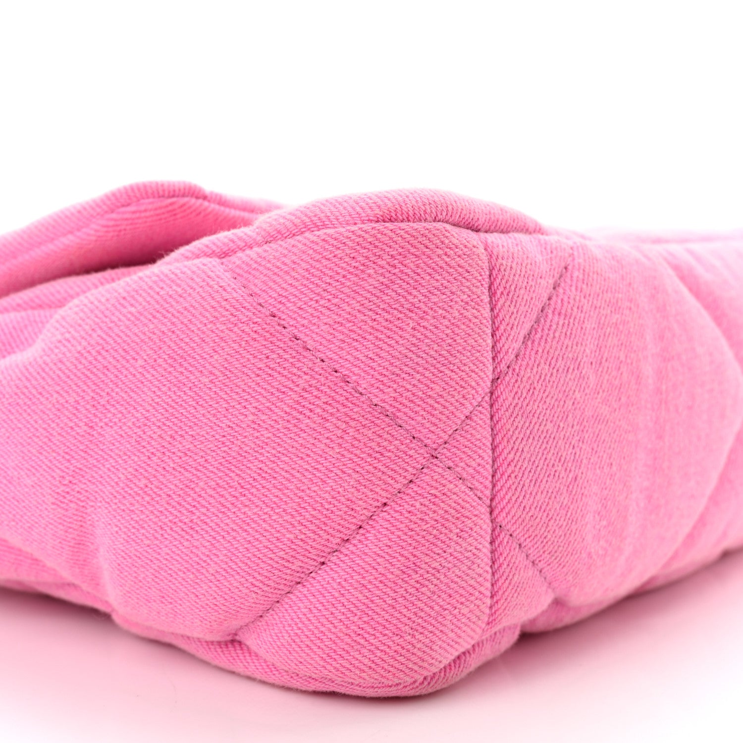 Chanel Denim Quilted Medium Chanel 19 Flap Neon Pink 9 of 10