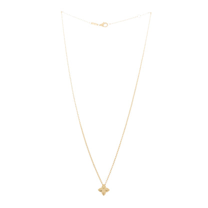 Roberto Coin 18K Yellow Gold Small Princess Flower Pendant Necklace 3 of 5