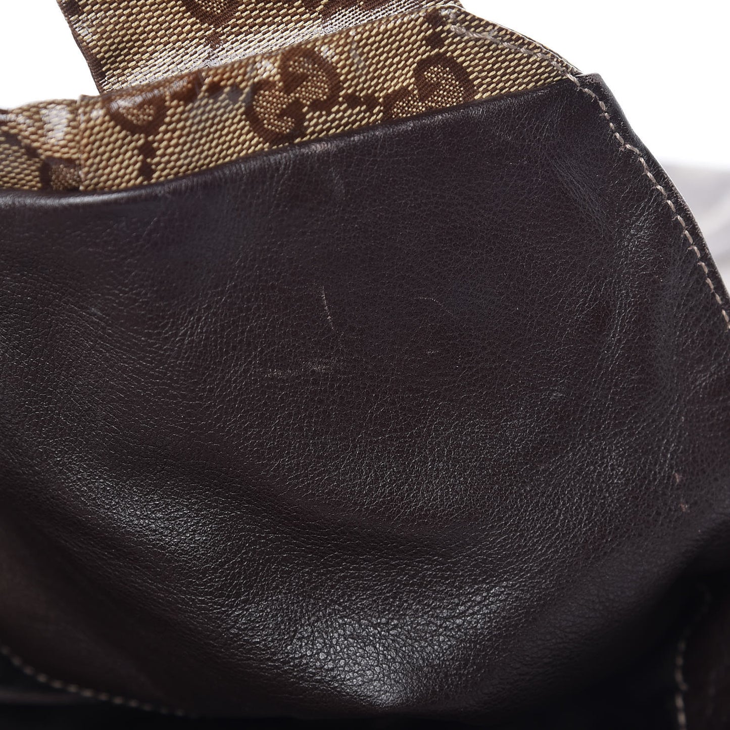 Crystal Monogram Medium Hysteria Tote Dark Brown