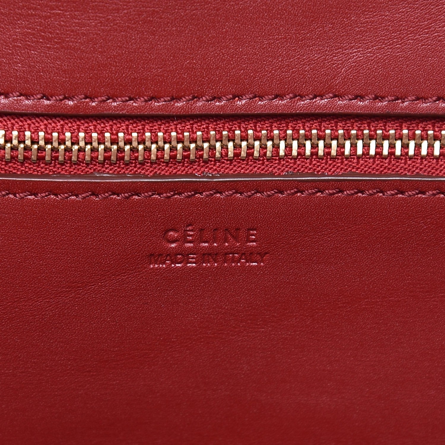 Celine Palmelato Calfskin Mini Tie Knot Tote Red 7 of 7