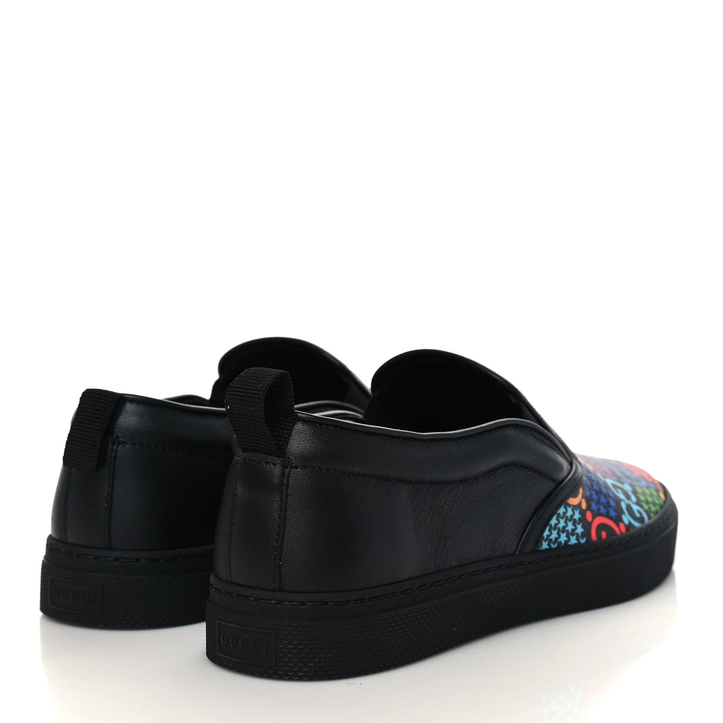 GG Supreme Monogram Psychedelic Mens Sneakers 6 Black Multicolor