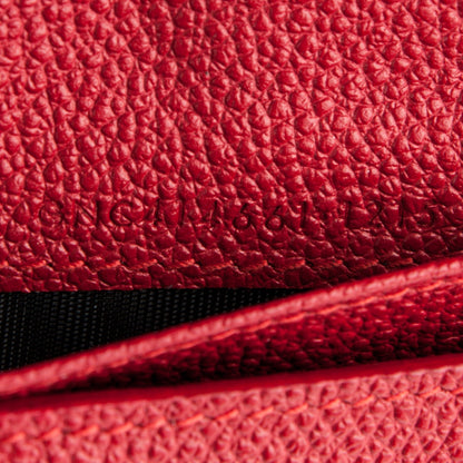 Saint Laurent Grained Calfskin Rive Gauche Compact Zip Around Wallet Red 7 of 7