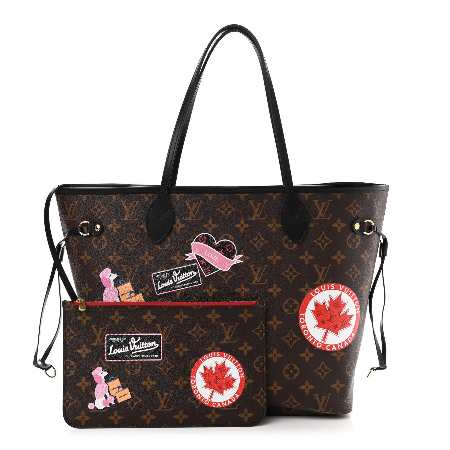 Louis Vuitton Monogram My LV World Tour Neverfull MM 2 of 9