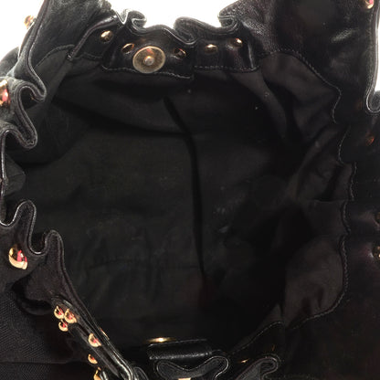 Gucci Monogram Pelham Studded Shoulder Bag Black 5 of 7