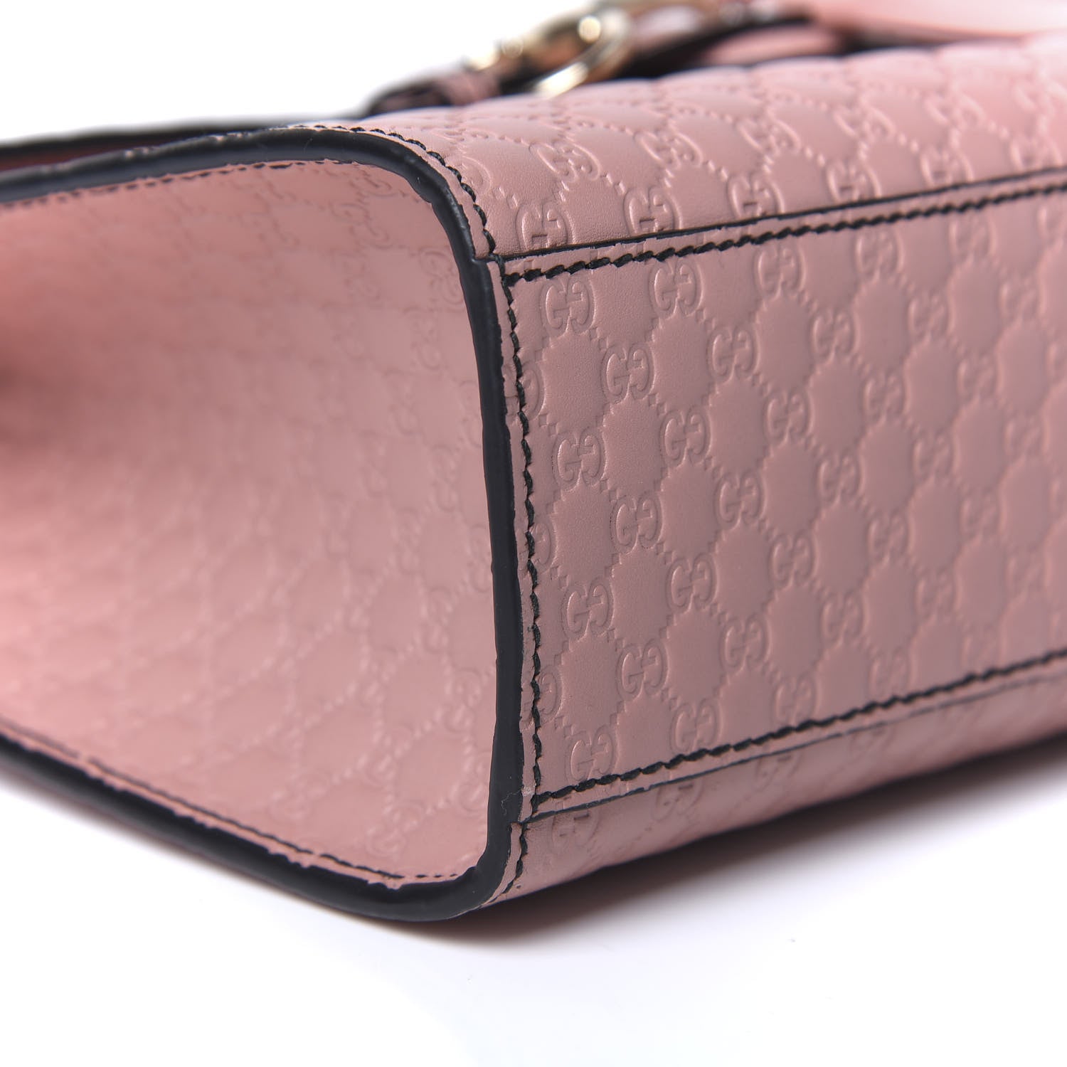 Gucci Microguccissima Medium Emily Chain Shoulder Bag Soft Pink 8 of 9
