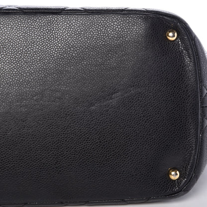 Chanel Caviar Quilted CC Timeless Soft Tote Black 8 of 8