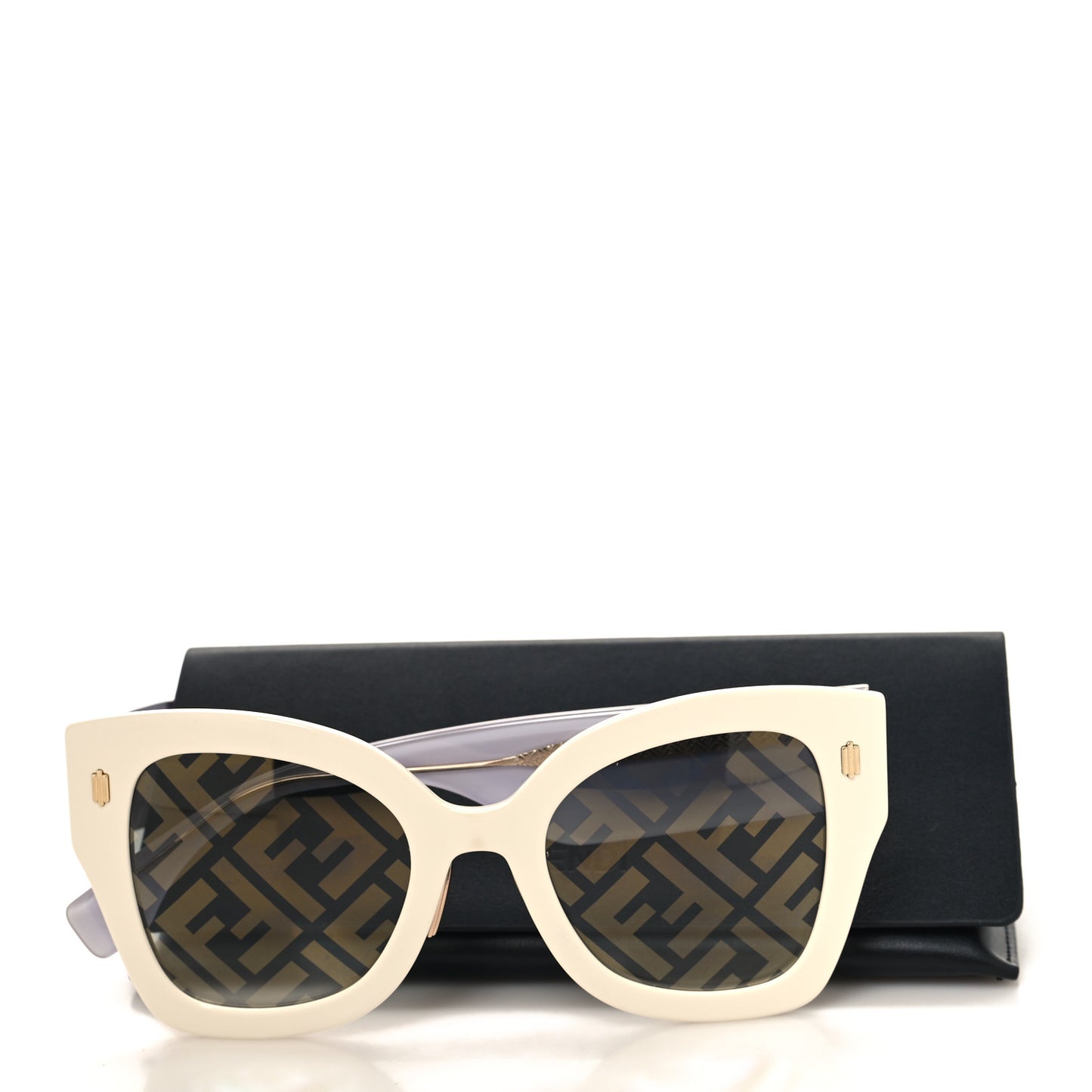 Acetate FF Sunglasses FF 0434/G/S White Gold