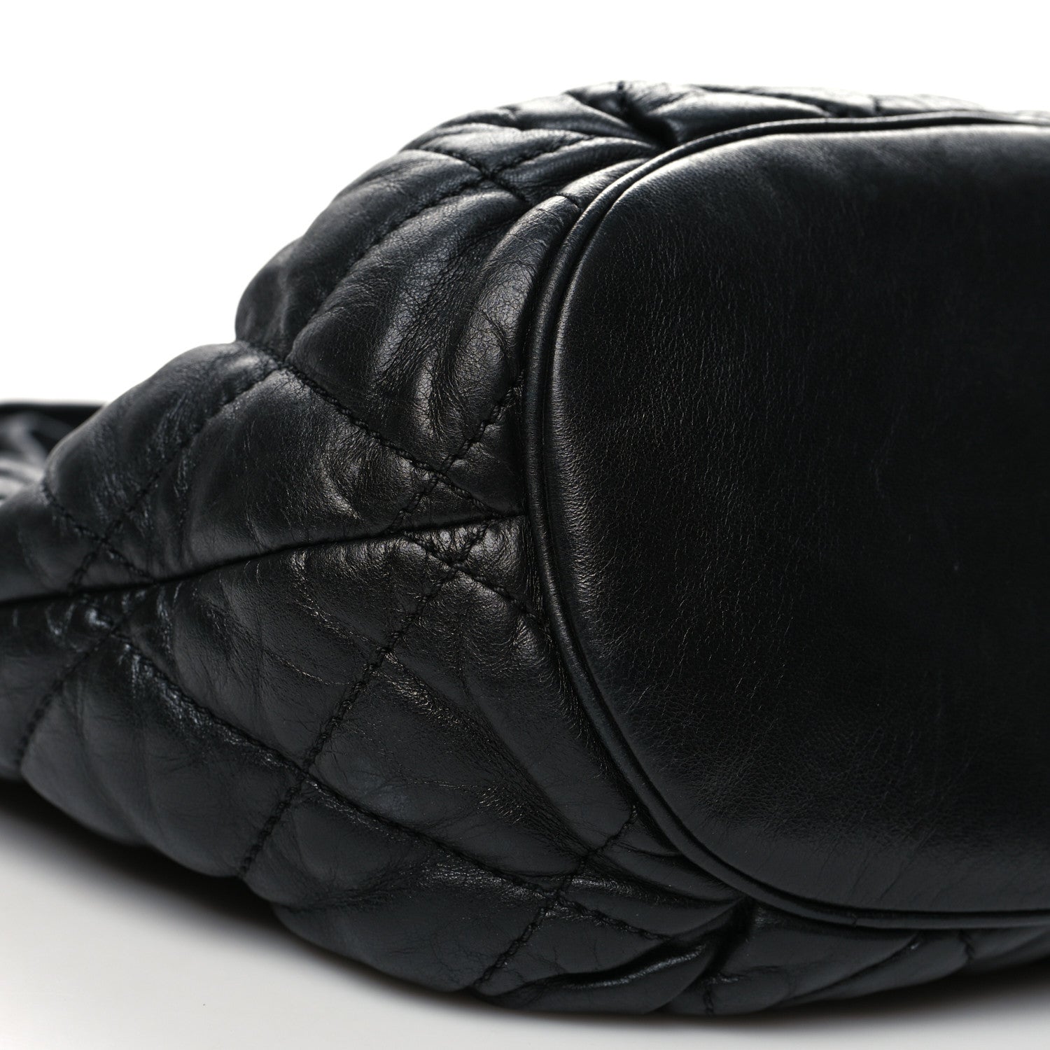 Chanel Lambskin Quilted Cloudy Bundle East West Tote Black 9 of 10