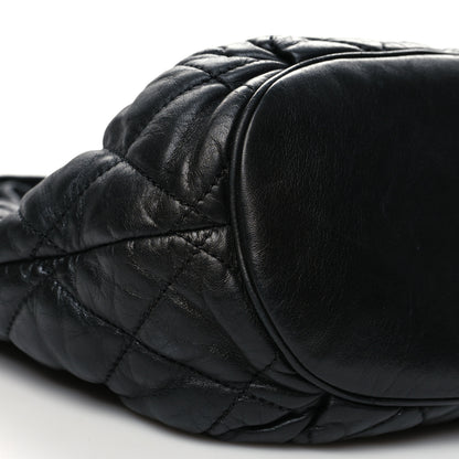 Chanel Lambskin Quilted Cloudy Bundle East West Tote Black 9 of 10