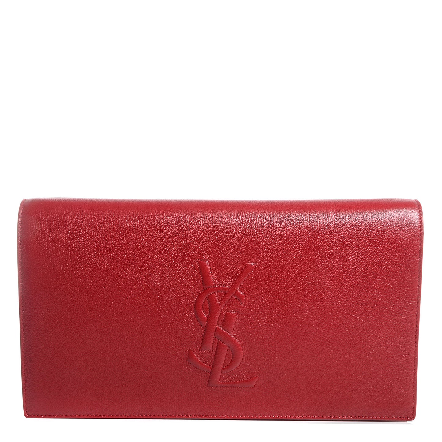 Goatskin Belle de Jour Clutch Lipstick Red