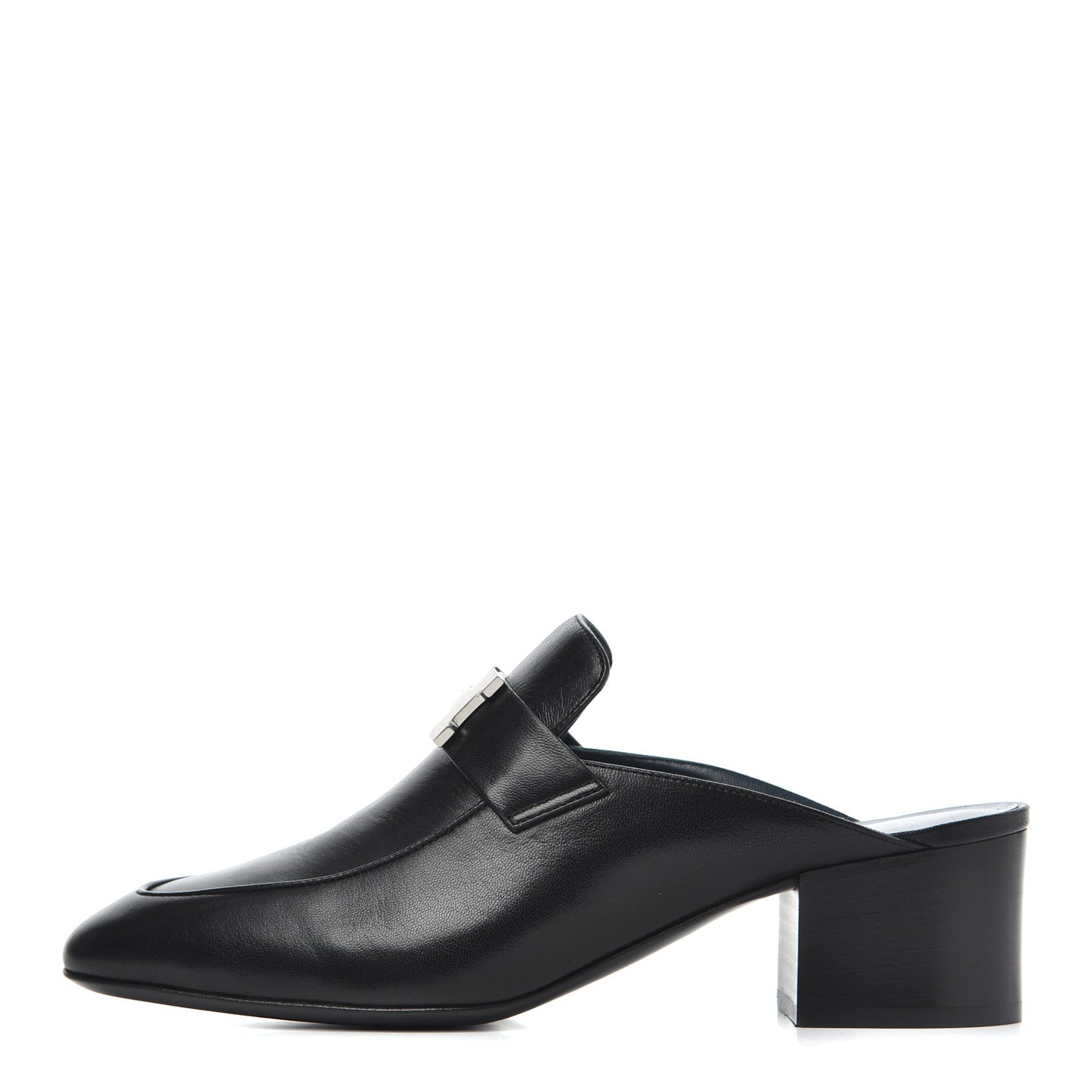 Goatskin Paradis Mules 37.5 Black